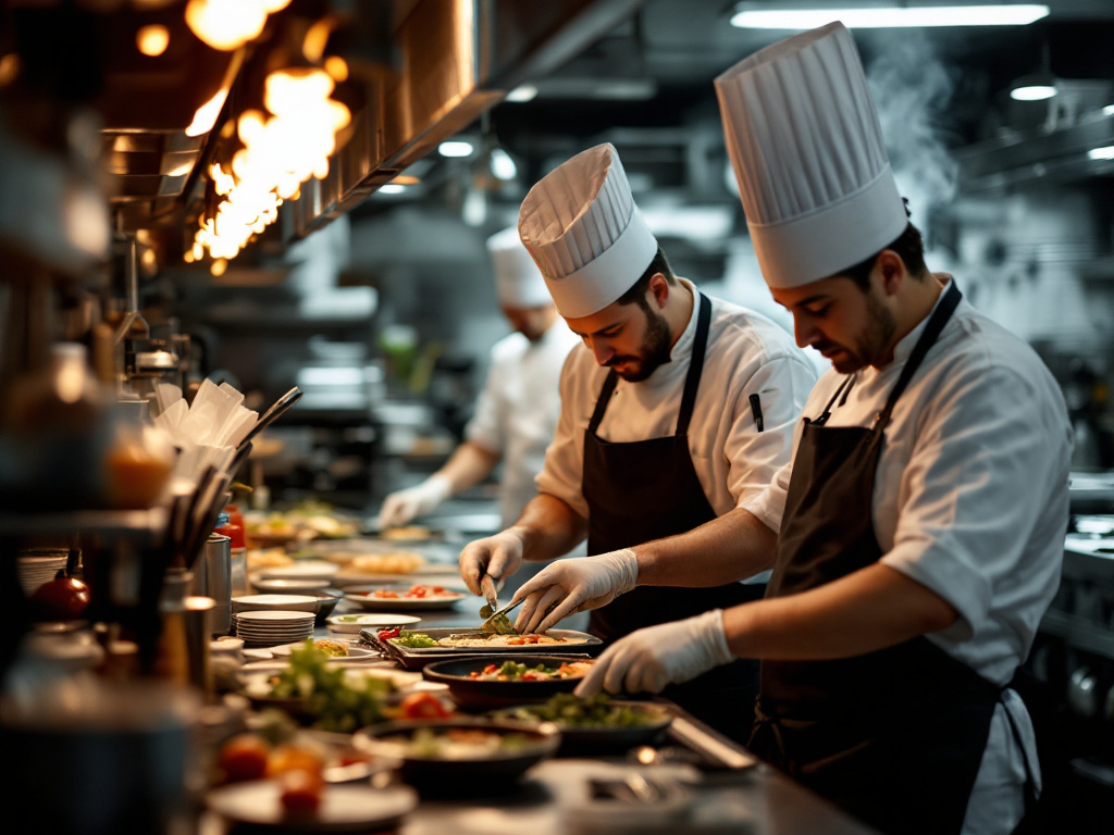 Kitchen action shot